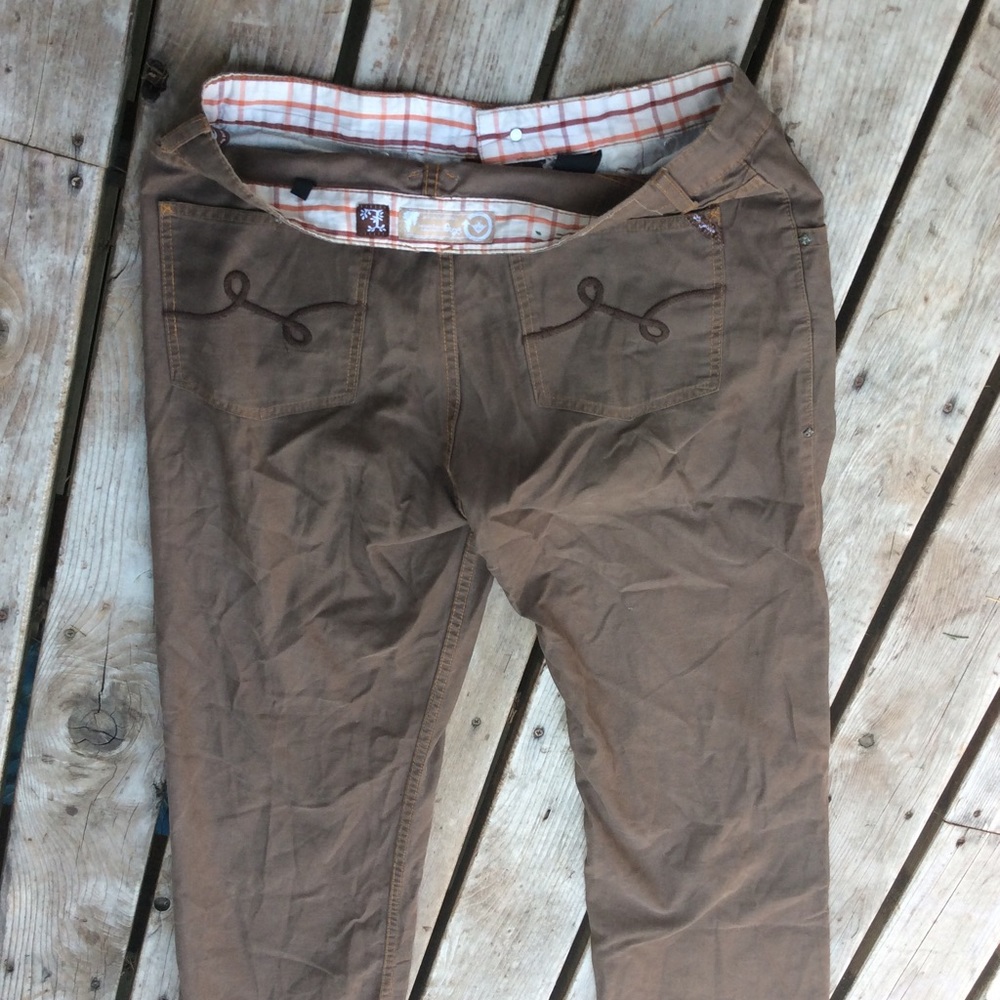 LRG men's pants 36*34 baggy style brown pants